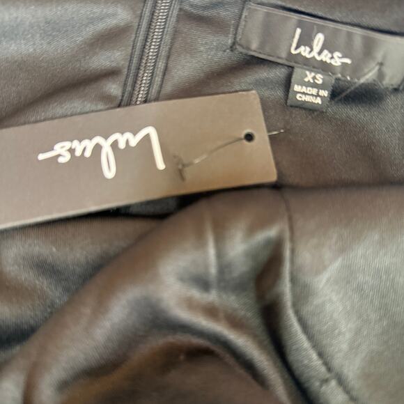 Lulu's Forever Your Girl Black Sequin Cocktail Bodycon Mini Dress NWT Size XS - Picture 8 of 8